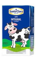 LEITE INTEGRAL UHT SANTA CLARA 1L com 12 unidades