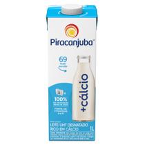 Leite UHT Desnatado +Calcio Piracanjuba 1L -
