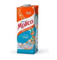 Leite Uht Desnatado Zero Lactose Molico Caixa Com Tampa 1 Litro Tetrapak -6 Unids