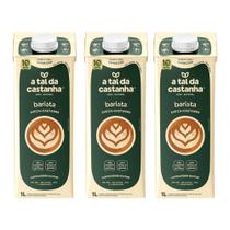 Leite vegetal, Barista, A tal da Castanha, 3 Caixas de 1L Leite vegetal, Barista, A tal da Castanha, 3 Caixas de 1L