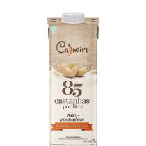 Leite Vegetal CAJUEIRO 85 CASTANHAS 1 litro X 12 unidades