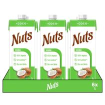 Leite Vegetal Coco 1L Nuts - 6 Unidades