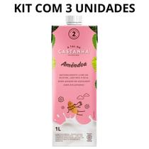 Leite vegetal organico amendoa 1 lto a tal da cast kit com 3 Leite vegetal organico amendoa 1 lto a tal da cast kit com 3