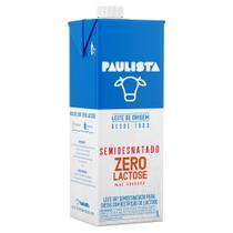 Leite Zero Lactose Semidesnatado Paulista 1l