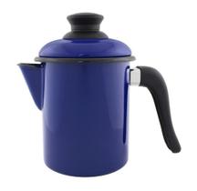 Leiteira 10cm Azul Esmaltada Ewel