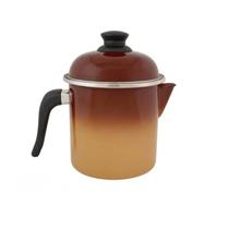 Leiteira 16 Esmaltada Marrom degradê - 1800 ml - Ewel
