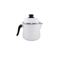 Leiteira Bule Em Agata Esmaltado 2L: Sabor E Tradição Branco