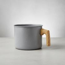 Leiteira Caneca Antiaderente Cerâmica Indução Fervedor 1,8L Cinza Gourmet