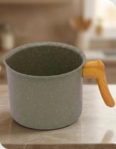 Leiteira Caneca Ferverdor 14cm 1L de Fogão Indução Gás Elétrico Antiaderente Alumínio e Cerâmica Leiteira Caneca Ferverdor 14cm 1L de Fogão Indução Gás Elétrico Antiaderente Alumínio e Cerâmica