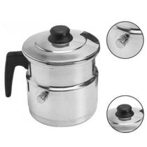 Leiteira Com Apito 2 Litros Alumínio Polido Reforçado Ferver