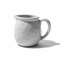 Leiteira Cremeira Cerâmica Stoneware Redonda Branco 350ml