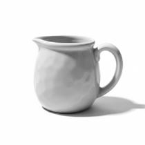 Leiteira Cremeira Cerâmica Stoneware Redonda Branco 350Ml