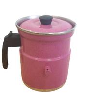 Leiteira de apito rosa 1,5 litros