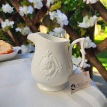Leiteira de Porcelana Branca Queen 220ml - Lyor Molheira, leiteira para molhos, acessórios para mesa posta, casa, cozinha prática, masterchef