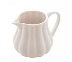 Leiteira De Porcelana Pétala Branca Matt 220ml Wolff