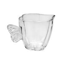 Leiteira de Vidro Transparente Butterfly 230 ml Mini Jarra Wolff