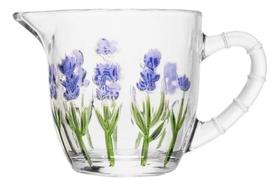 Leiteira Em Cristal Com Relevo Detalhes Lavanda Flores 240ml Leiteira Em Cristal Com Relevo Detalhes Lavanda Flores 240ml