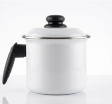 Leiteira Esmaltada 1,8 Litros Com Tampa Branca Metallouça Leiteira Esmaltada 1,8 Litros Com Tampa Branca Metallouça