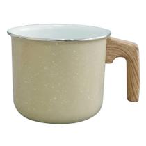 Leiteira Fervedor Antiaderente Cerâmica de Indução 14cm Viena Bege Orgânica - Casambiente