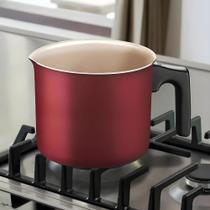 Leiteira Fervedor Canecão Antiaderente Tramontina Turim Alumínio Vermelho 1,7 Litros 14cm Café Leite Chá Cozinha Leiteira Fervedor Canecão Antiaderente Tramontina Turim Alumínio Vermelho 1,7 Litros 14cm Café Leite Chá Cozinha