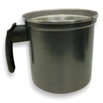 Leiteira Fervedor Caneco Preto Craqueado 14cm (1.5 Litro) Leiteira Fervedor Caneco Preto Craqueado 14cm (1.5 Litro)