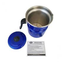 Leiteira Fervedor Com Apito Azul Esmaltada 1.6l Belmar Leiteira Fervedor Com Apito Azul Esmaltada 1.6l Belmar