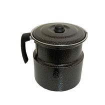 Leiteira Fervedor De Leite Com Apito 2 Litros Preta Craqueada