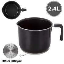 Leiteira Fervedor Fogão de Indução Caneco Antiaderente 16cm 2,4 Litros Multiflon Leiteira Fervedor Fogão de Indução Caneco Antiaderente 16cm 2,4 Litros Multiflon