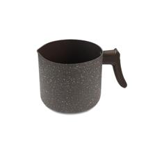 Leiteira Fervedor Soft Touch Marrom Antiaderente Cerâmico 14cm de Diâmetro 1,6l Hercules