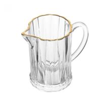 Leiteira Jarra de Vidro Com Fio de Ouro Radial 290ml Lyor