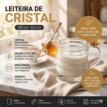 Leiteira Little Bee 300ml em Cristal Lyor
