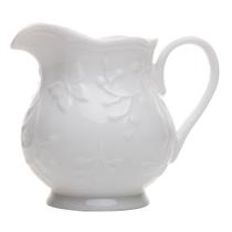 Leiteira new bone butterfly flower 250ml branca porcelana Leiteira new bone butterfly flower 250ml branca porcelana