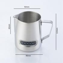 Leiteira Pitcher Para Cafe Barista 600ml Inox Com Termômetro