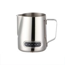 Leiteira Pitcher Para Cafe Barista 600ml Inox Com Termômetro