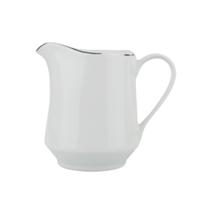 Leiteira Porcelana Schmidt - Dec. Filetado Prata Itamaraty 0012