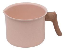 Leiteira Rosa 14cm Indução Alumínio Cerâmico 4mm Style Cook Mimo Leiteira Rosa 14cm Indução Alumínio Cerâmico 4mm Style Cook Mimo