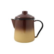 Leiteira Tradicional Esmaltada Marrom Degradê 1,1 L Ewel