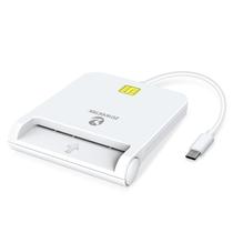 Leitor CAC ZOWEETEK Military USB C para Mac/Windows/Linux branco Leitor CAC ZOWEETEK Military USB C para Mac/Windows/Linux branco