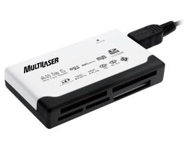Leitor Cartão Memória Compact Flash Cf Card Sdhc Microsd AC076 MULTILASER Leitor Cartão Memória Compact Flash Cf Card Sdhc Microsd AC076 MULTILASER