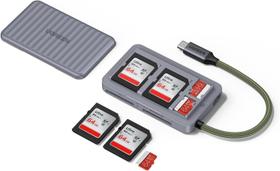 Leitor Cartão Sd Ugreen Usb C, Estojo Armenamento Portátil Leitor Cartão Sd Ugreen Usb C, Estojo Armenamento Portátil