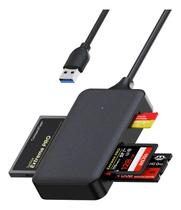 Leitor De Cartão Cf Tf Sd Ms Adaptador 4 Em 1 - Usb