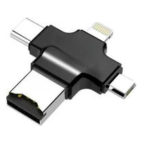 Leitor de Cartão de Memória 4 em 1 Adaptador OTG Cartão SD