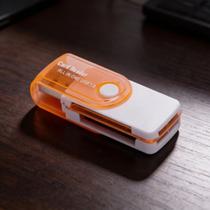 Leitor de Cartão de Memória 4 em 1 USB 2.0 SD Micro SD MS