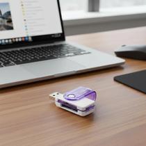 Leitor de Cartão de Memória 4 em 1 USB 2.0 SD Micro SD MS