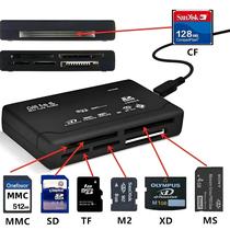 Leitor De Cartão De Memória USB Universal Para SDHC M2 MMC XD CF 21 Tipos De Leitor De Cartão De
