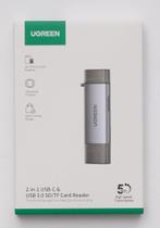 Leitor de cartão memória UGREEN 2 em 1 USB C USB 3.0 Micro SD TF compatível Galaxy S24 UltraS24+ S23