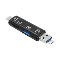 Leitor De Cartão Multifuncional USB 3.0 6 Em 1 JASTER TYPE-C USB TF Adaptador De Cartão De Memória