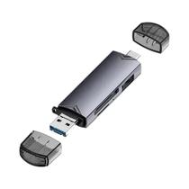 Leitor De Cartão Multifuncional USB 3.0 6 Em 1 Tipo C Micro USB TF SD Adaptador De Cartão De Memória