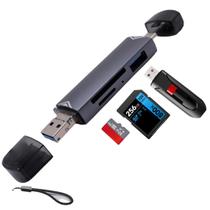 Leitor de cartão PTinks Enhanced 3 em 1 USB SD/microSD para iPhone