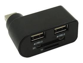 Leitor De Cartão Sd Mini Sd Tf Hub Porta Usb 2.0 Pc Notebook